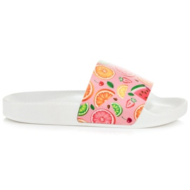 Vices Hedelmät tohvelit vaaleanpunainen