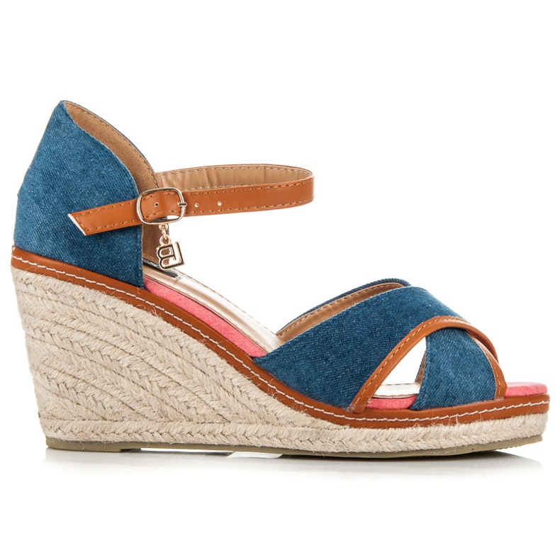 Vices Denim Espadrilles On Wedge sininen