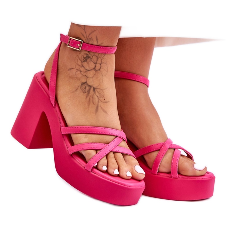 Step in style Sandaalit Malli Shemira 78-130 Fuchsia - Astu tyyliin vaaleanpunainen