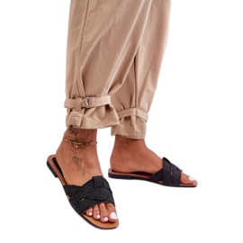 Step in style Sandaalivarvastossut Malli Aversa W-112 Musta - Astu tyyliin