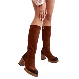 Step in style Saappaat Malli Lemar Ceraxa 70133 Tummanruskea mokkanahka - Astu tyyliin