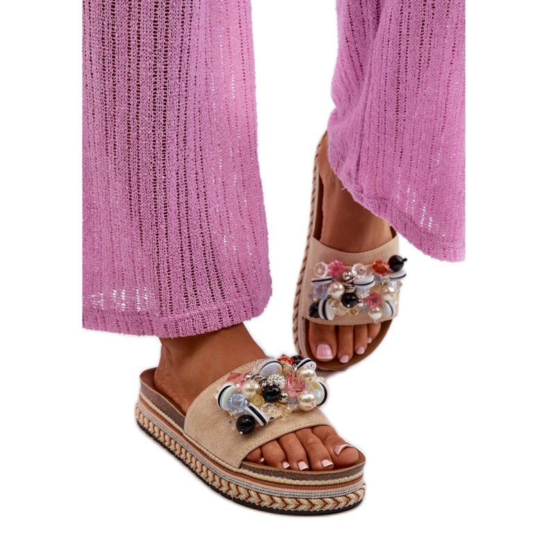 Step in style Sandaalivarvastossut Malli S.Barski HY077 Beige - Astu tyyliin