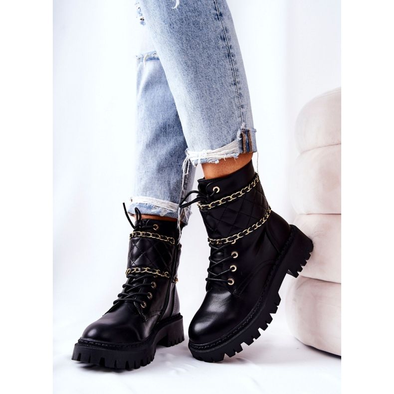 Step in style Työntekijän saappaat Malli Caleanor H21-71 Blk Black - Astu tyyliin musta