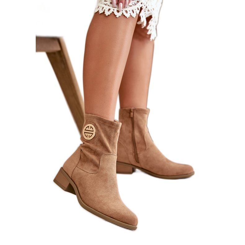 Step in style Saappaat Malli Lerioria ASA198-28 Beige - Astu tyyliin