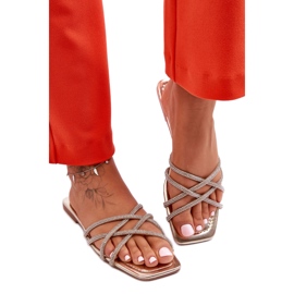 Step in style Sandaalivarvastossut Malli Leomi 5628-2 CLA-1 Gold - Astu tyyliin keltainen