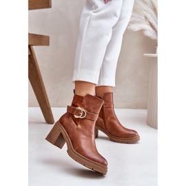 Step in style Saappaat Malli Inabelle M767 Camel - Astu tyyliin ruskea