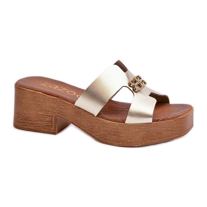 Step in style Sandaalivarvastossut Malli Zazoo 40412 Kulta - Astu tyyliin keltainen