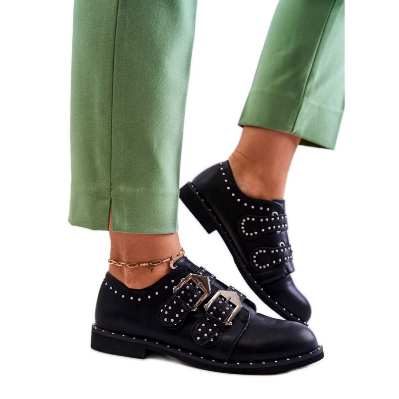 Step in style Kengät Malli Lu Boo XW37311 Musta nahka - Astu tyylillä