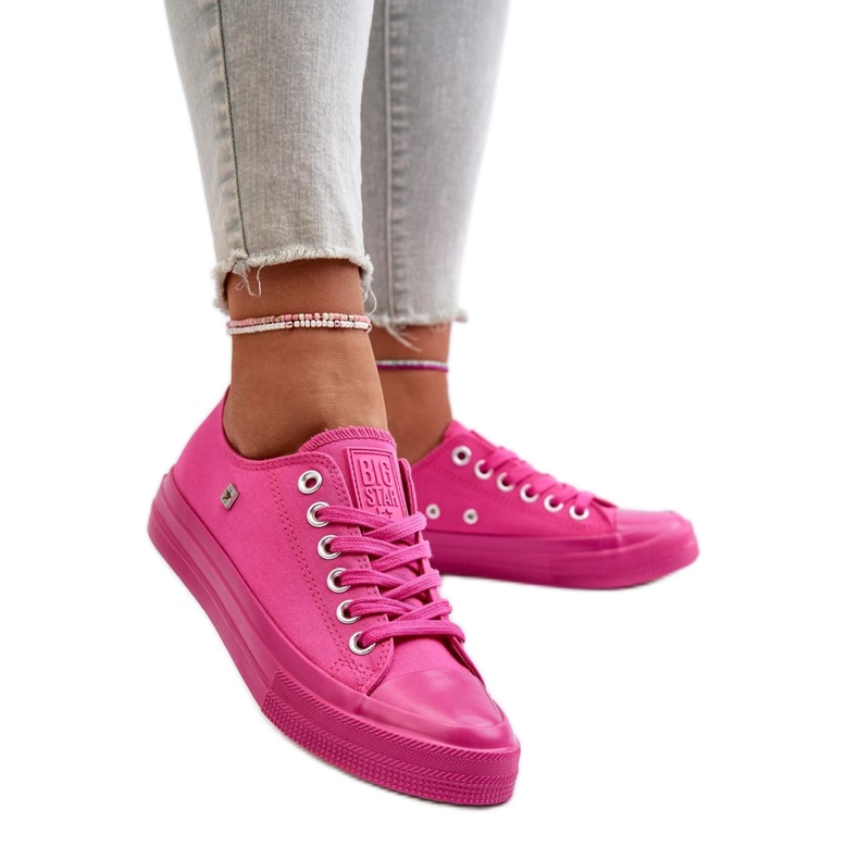 Step in style Tennarit Malli Big Star NN274290 Fuchsia - Astu tyyliin vaaleanpunainen