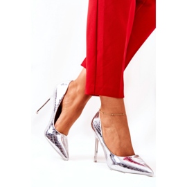 Step in style Korkokengät Malli Tissoria LY9177-2 Silver - Astu tyyliin harmaa Step in style Korkokengät Malli Tissoria LY9177-2 Silver - Astu tyyliin harmaa