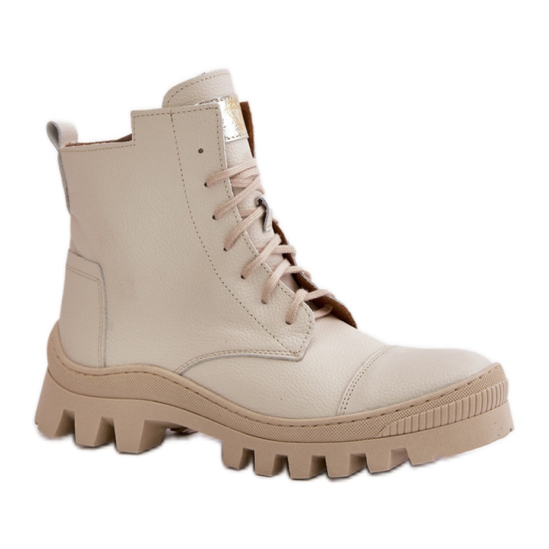 Step in style Saappaat Malli Zazoo 2831 Vaalea beige - Astu tyyliin