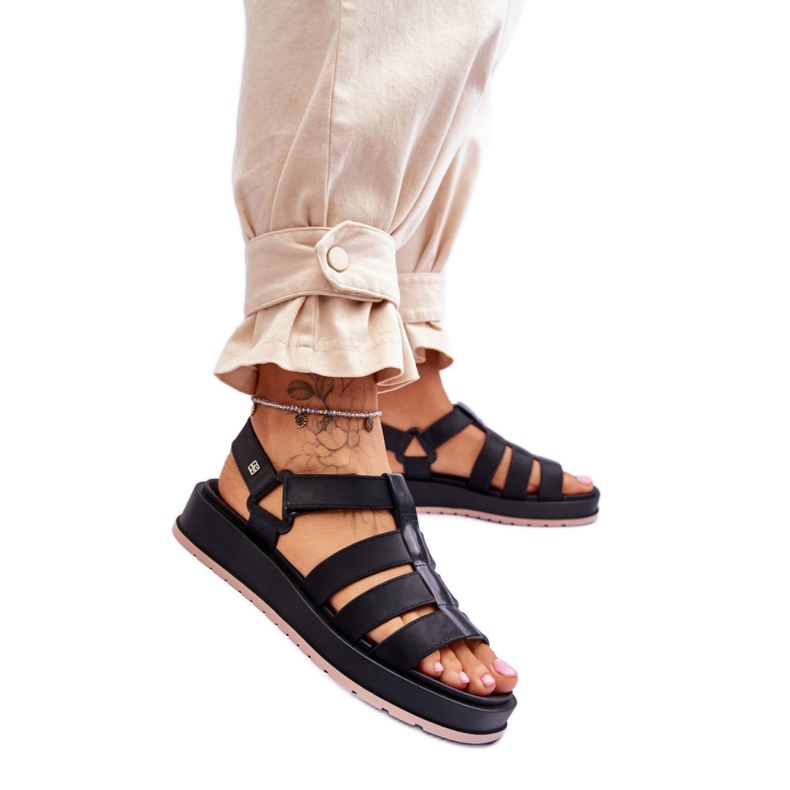 Zaxy Black vegaaniset sandaalit musta