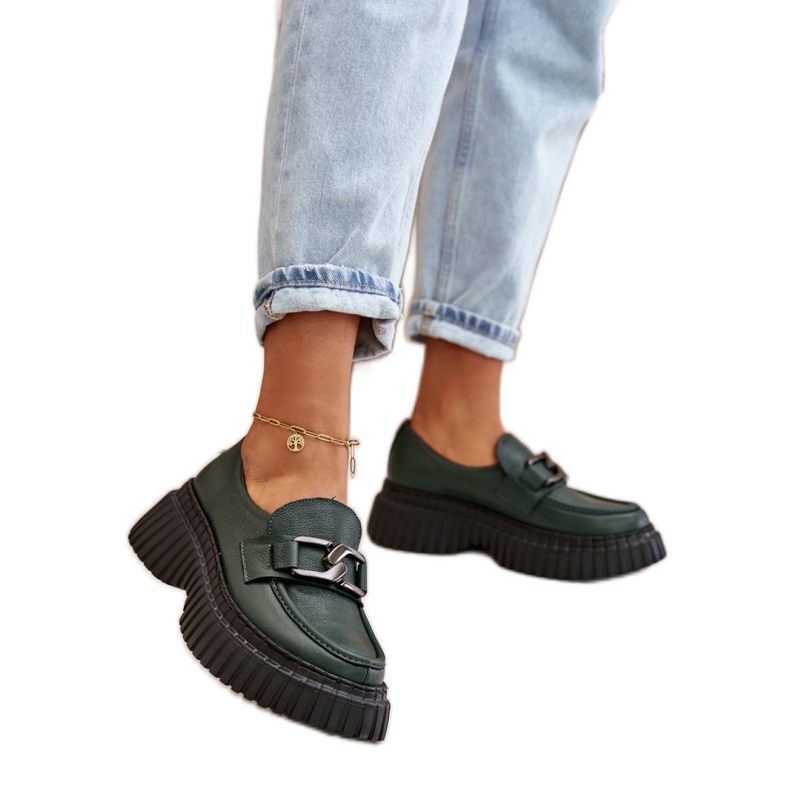 Step in style Kengät Malli Zazoo 20176 Tummanvihreä - Astu tyylillä