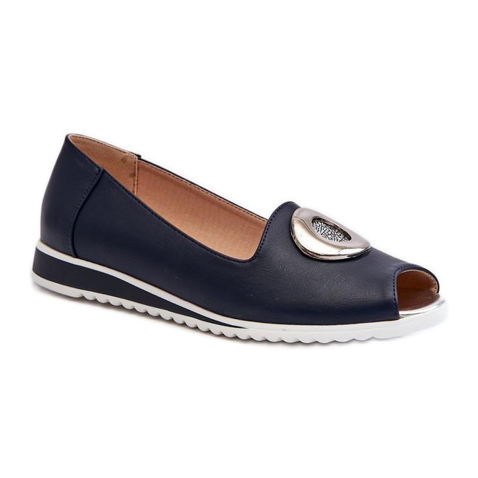 Jezzi Navy Open Toe -pumput sininen