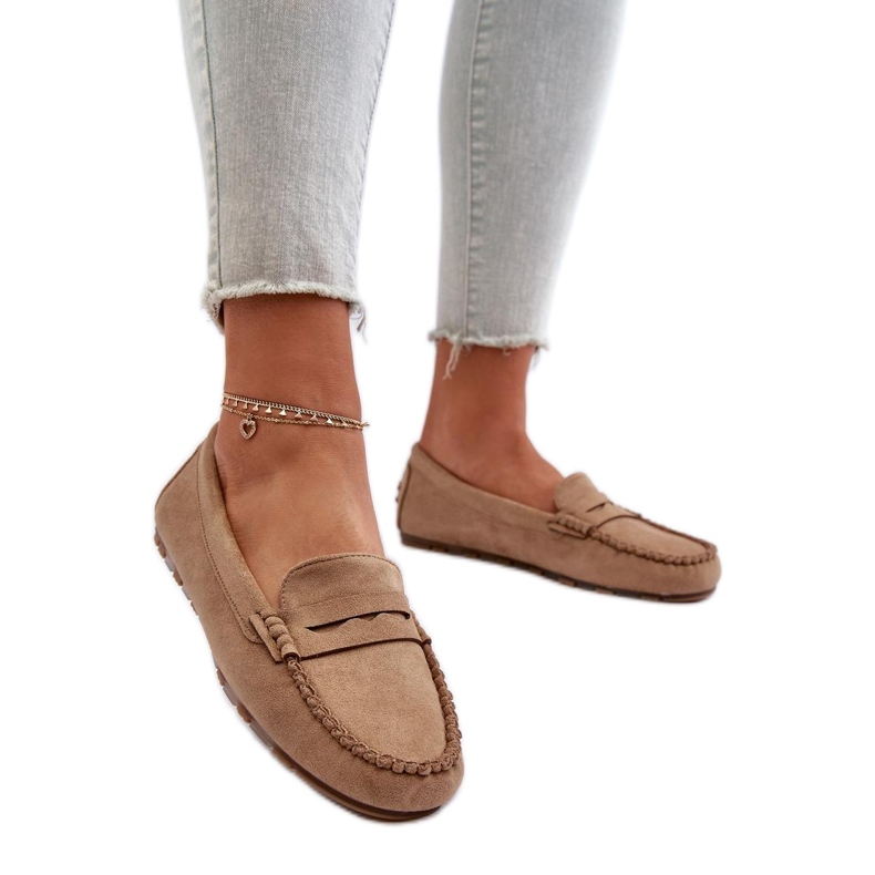 Mokasiinit malli 24PB02-7673 Tumma beige