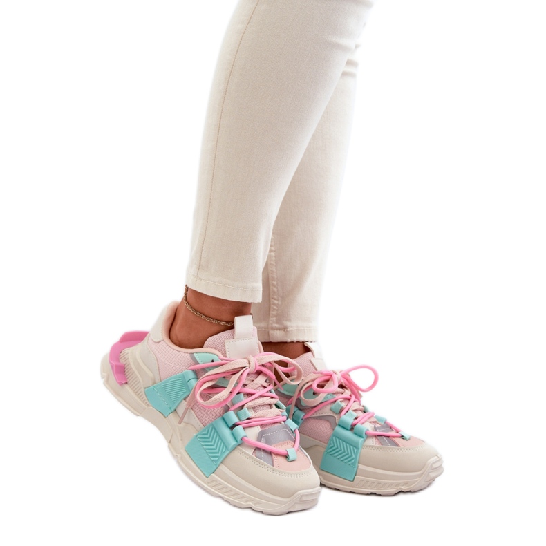 Urheilukengät Malli BL357P Pink/Mint vaaleanpunainen