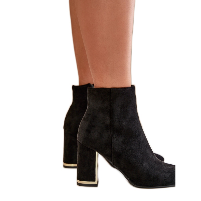 Step in style Saappaat Malli Mevair NS331 Black Suede - Astu tyyliin musta