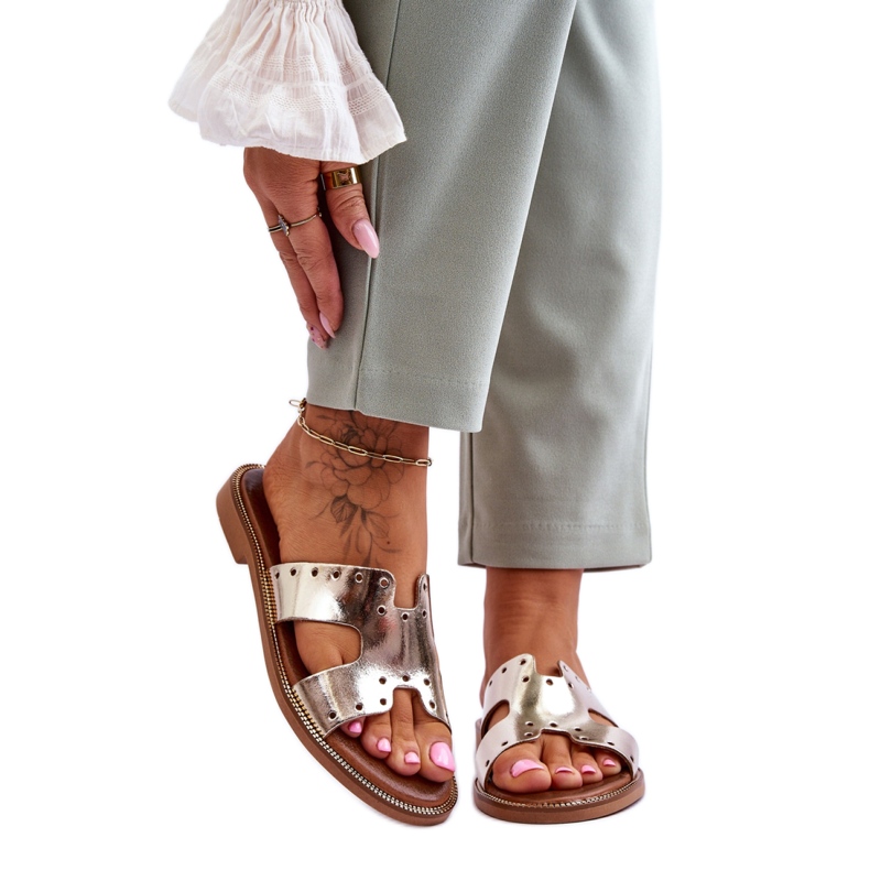 Sandaalivarvastossut Malli 40326 Kulta kultainen