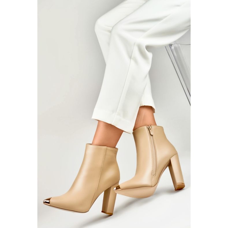 Saappaat Malli MS2055KH Tumma beige - PRIMO