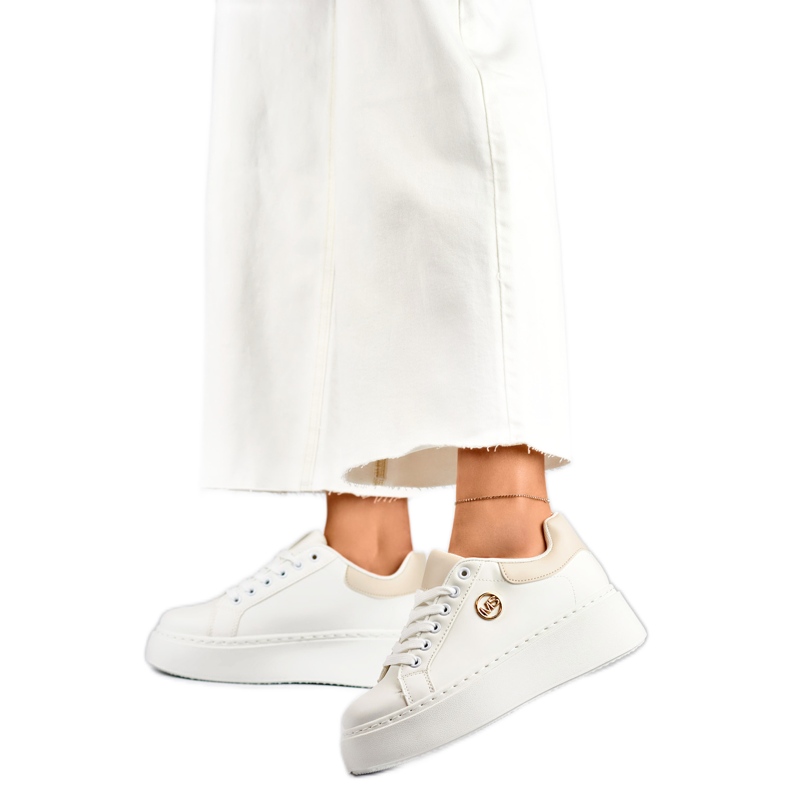 Naisten urheilukengät TL249-9-8W/BE valkoinen