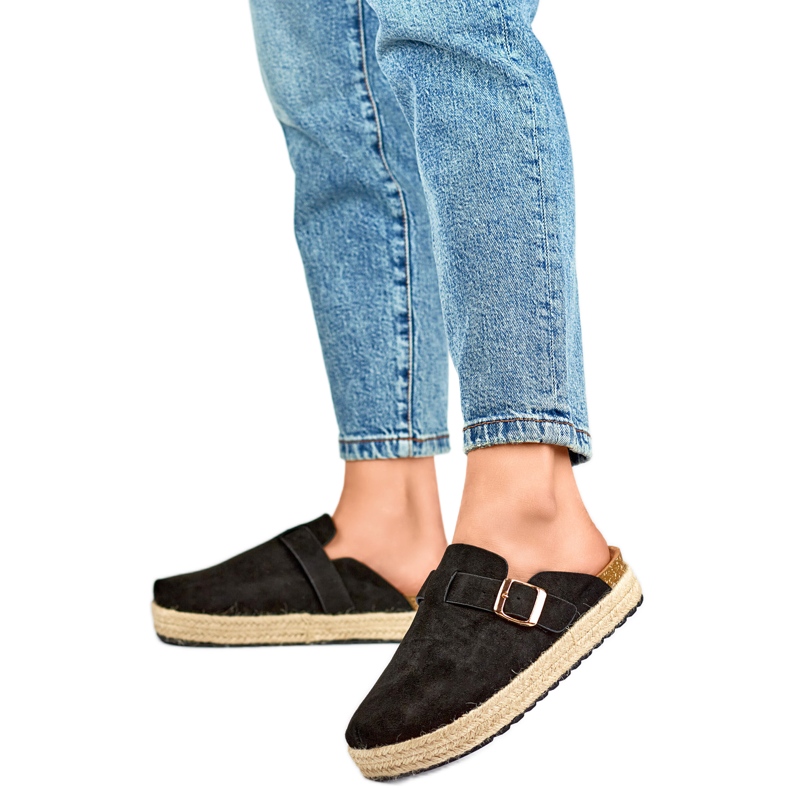 DM802B Naisten varvastossut, musta