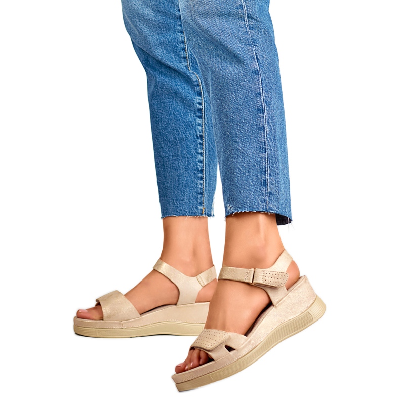 Naisten kiilahousut YQ-125GO, beige