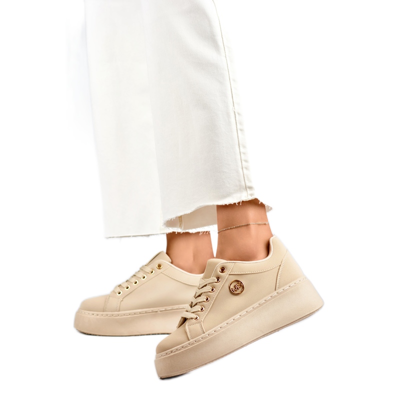 Naisten urheilukengät koristeellisella TL251-10L/BE beige