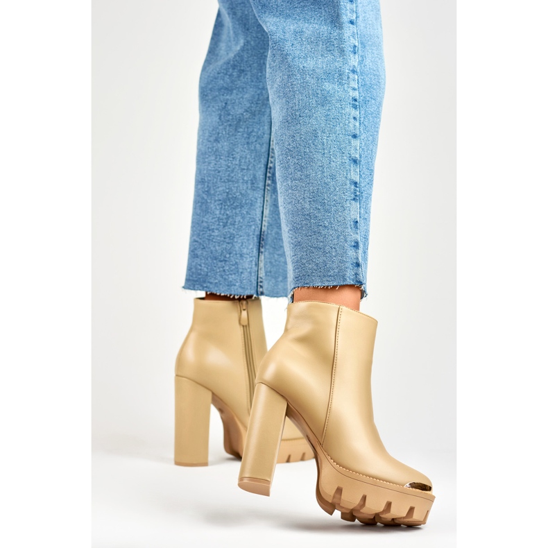 Saappaat Malli NS313KH Beige - PRIMO