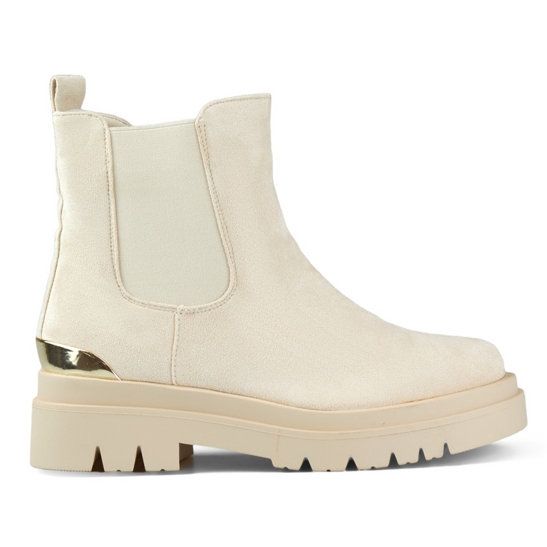 Naisten eristetyt Chelsea Boots XJ-351BE, beige