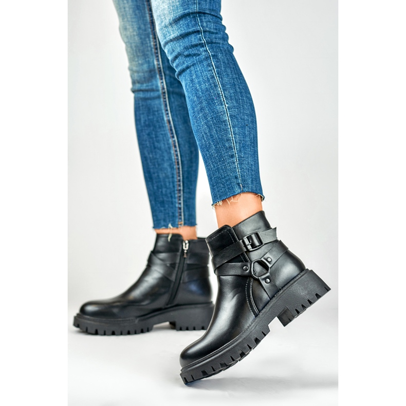 Nilkkurit Malli Aline 250043B-PU Musta - PRIMO