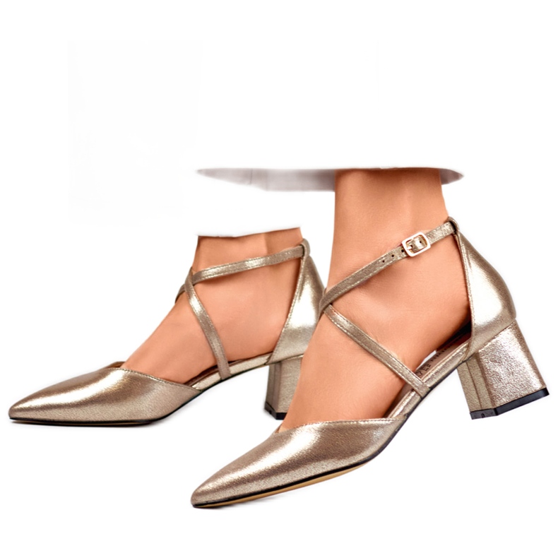 Naisten metalliset pumput GD-FL1150T hopea harmaa