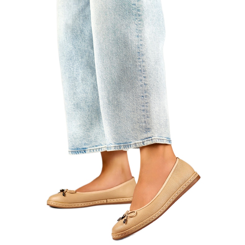 Naisten balettitassut rusetilla GD-XR392A-BE beige