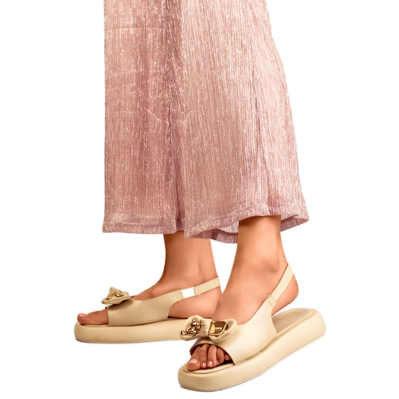 Naisten sandaalit rusetilla LX2350BE beige