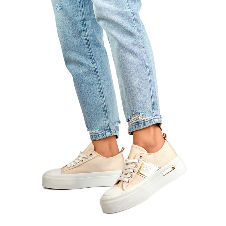 Naisten tennarit LY100BE-alustalla beige