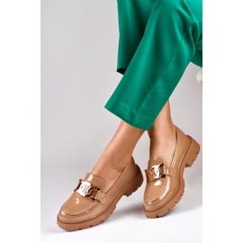 Kengät Malli 8980-P-KH Camel - PRIMO ruskea