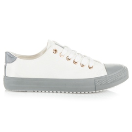 Seastar Sidotut tennarit värikkäällä alustalla valkoinen