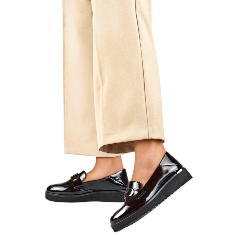 Naisten patenttikengät 24-58284B musta