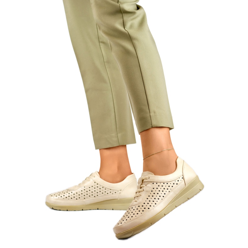 Naisten kengät 8615-4BE beige