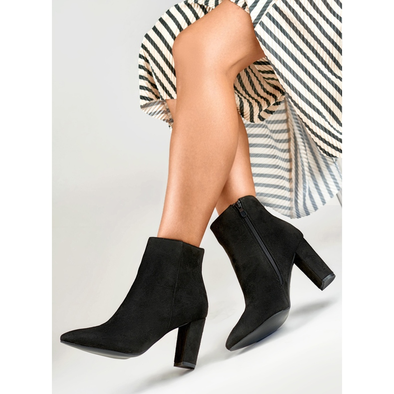 Saappaat Malli DF3707B Black Suede - PRIMO beige