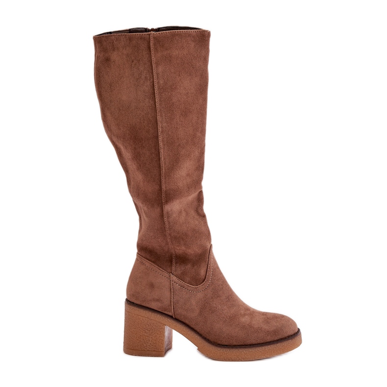 Jezzi Eristetyt Eco Suede -korkokengät, ruskea Leamirael