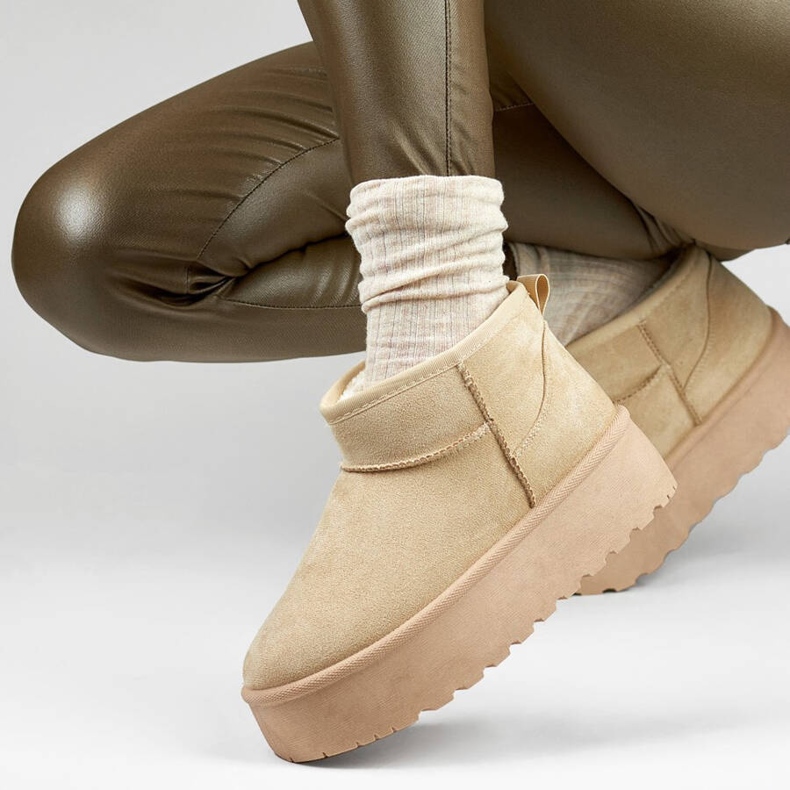 Naisten alustalumisaappaat, vaalea beige TL242-BE