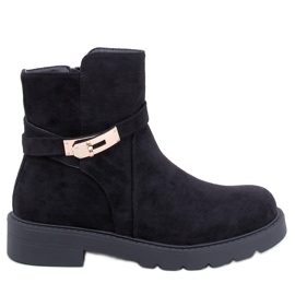 Drapers Mustat mokkanahkaiset nilkkurit