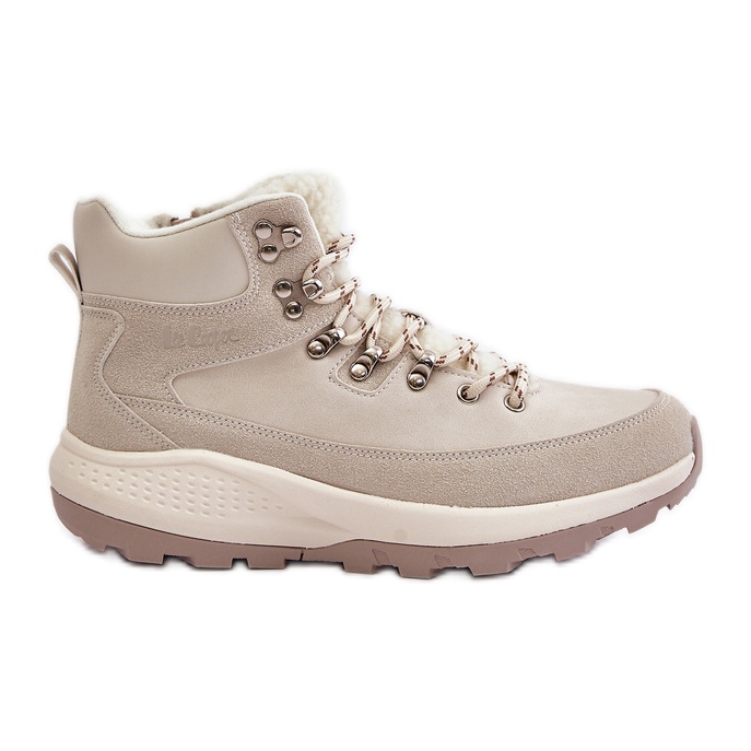 Naisten vaaleat vetoketjulliset saappaat Lee Cooper LCJ-24-03-3071 vaalea beige