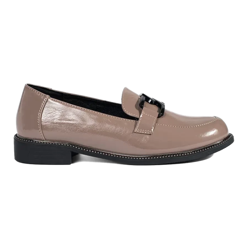 Goodin Tumman beige-housut, joissa nahkainen sisäosa