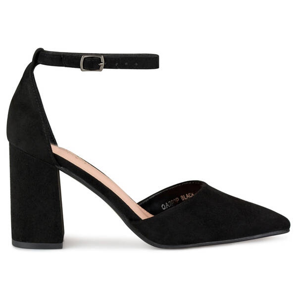 Mustat korkokengät nilkkakiinnityksellä QA203B