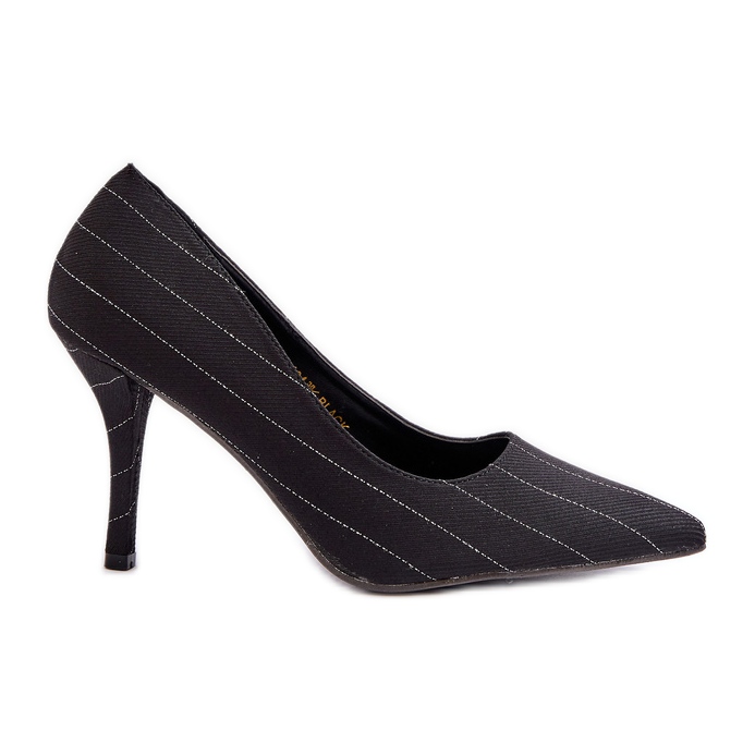 Mustat Tifidra naisten raidalliset korkokengät