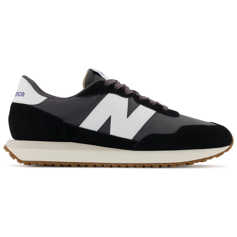 New Balance miesten tennarit, lifestyle-urheilukengät, mokkanahka, musta (MS237GA)