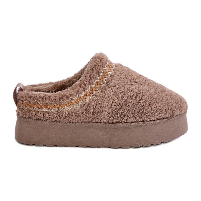 Lammasaappaat turkista, lampaannahkaa, tumma beige Mesirra