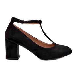 Eko-mokkanahkapumput tikkakorolla, musta