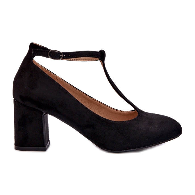 Eko-mokkanahkapumput tikkakorolla, musta